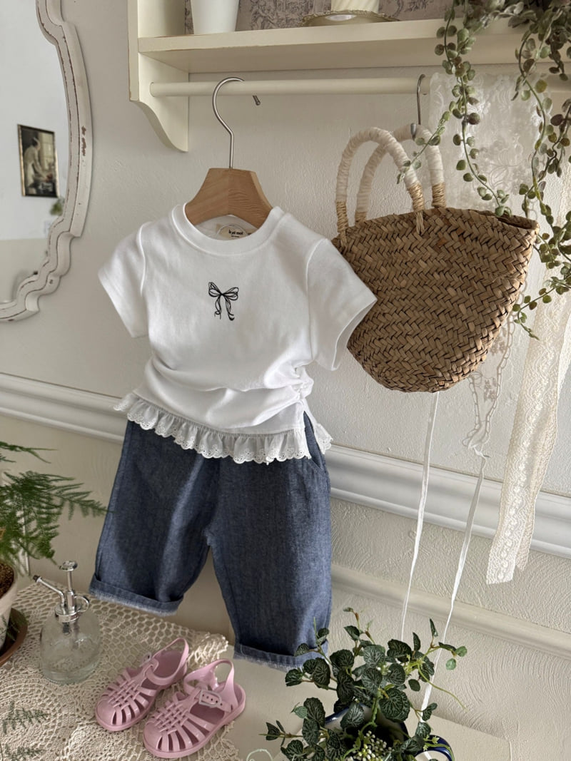 Le petitmot - Korean Children Fashion - #kidsstore - Slub Denim Pants - 6