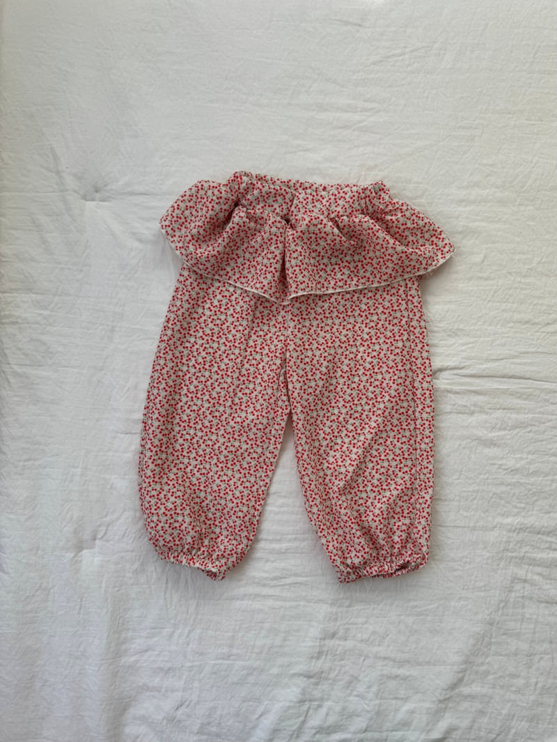 Le petitmot - Korean Children Fashion - #kidsstore - Cherry Tiered Pants - 2