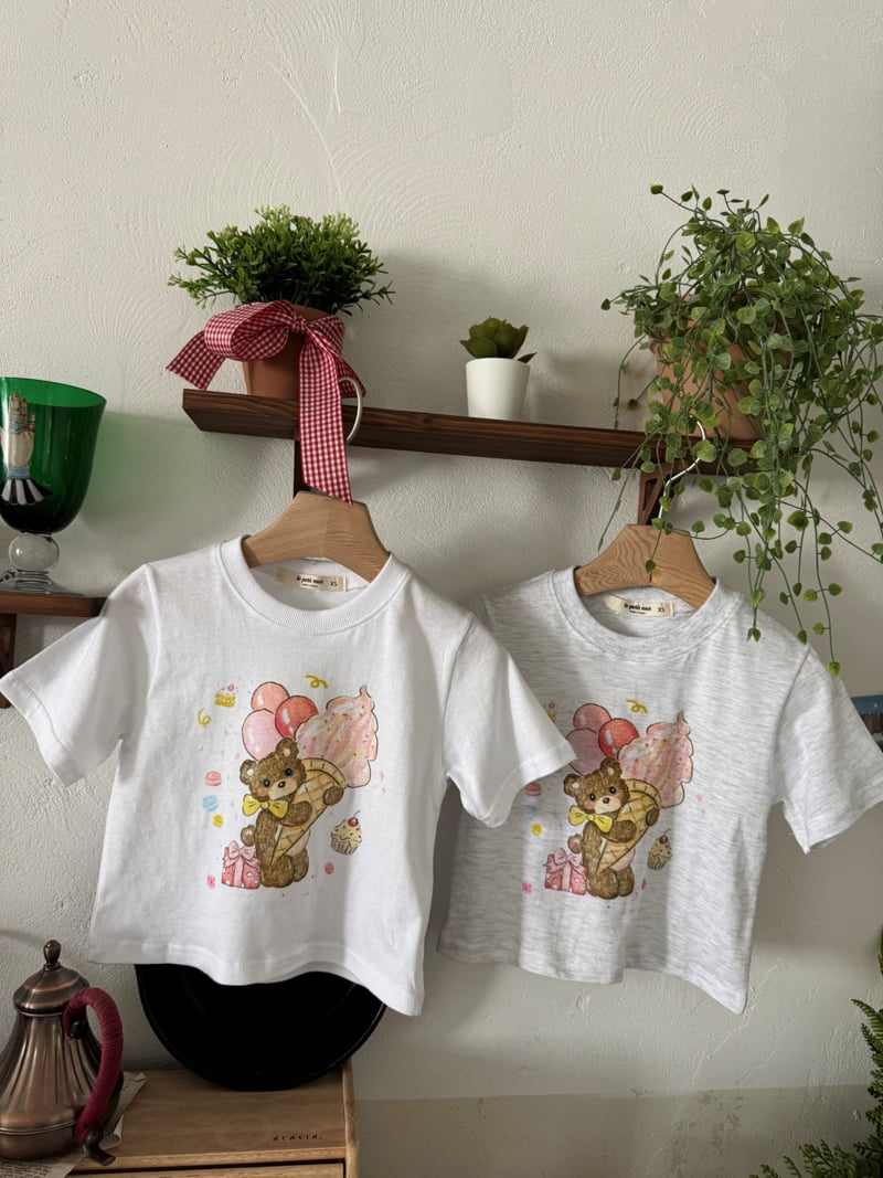Le petitmot - Korean Children Fashion - #kidsstore - Ice Cream Bear Tee