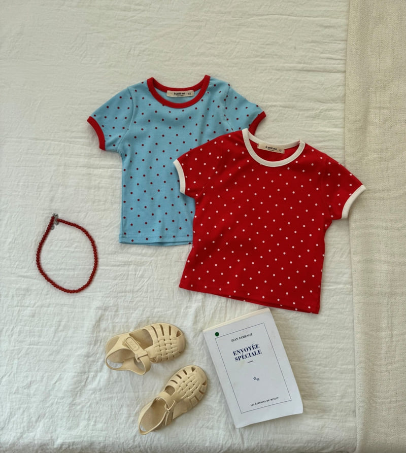 Le petitmot - Korean Children Fashion - #kidzfashiontrend - Dot Color Tee