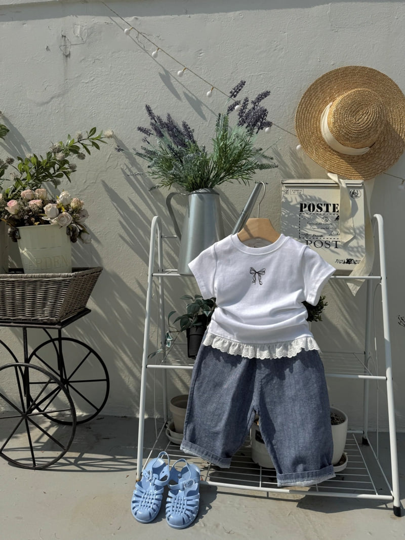 Le petitmot - Korean Children Fashion - #kidzfashiontrend - Slub Denim Pants - 7