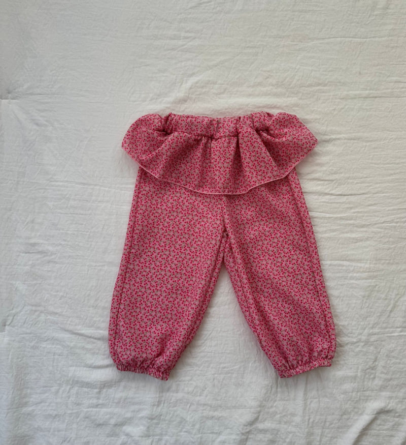 Le petitmot - Korean Children Fashion - #kidzfashiontrend - Cherry Tiered Pants - 3