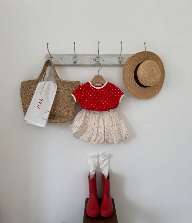 Le petitmot - Korean Children Fashion - #littlefashionista - Dot Color Tee - 3