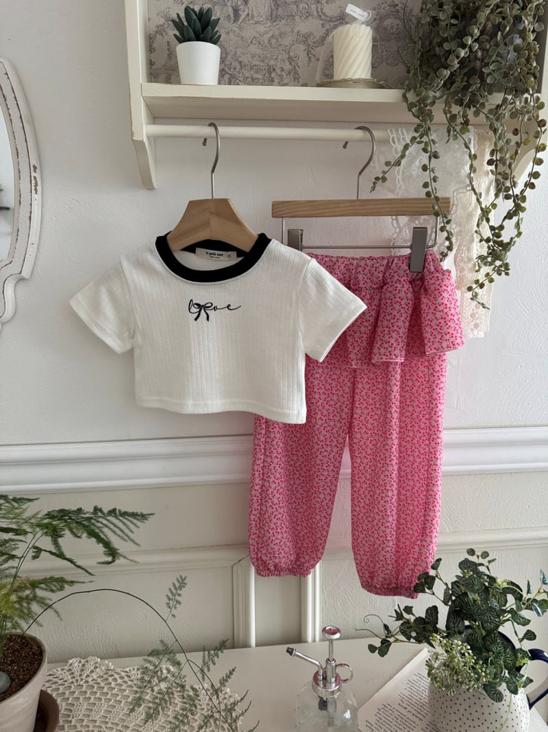 Le petitmot - Korean Children Fashion - #littlefashionista - Cherry Tiered Pants - 5