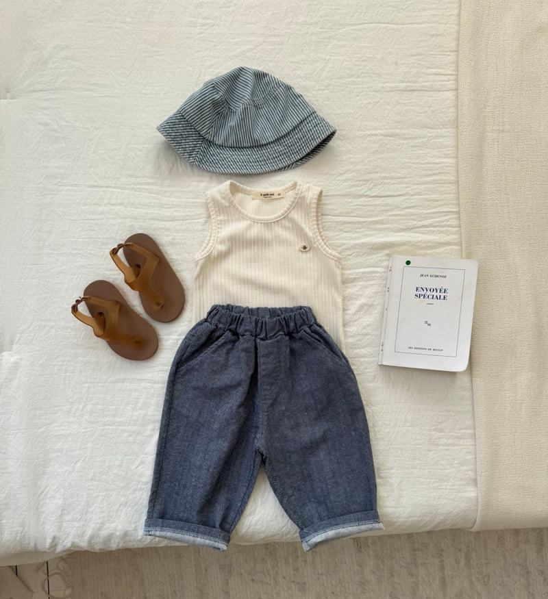 Le petitmot - Korean Children Fashion - #magicofchildhood - Slub Denim Pants - 10