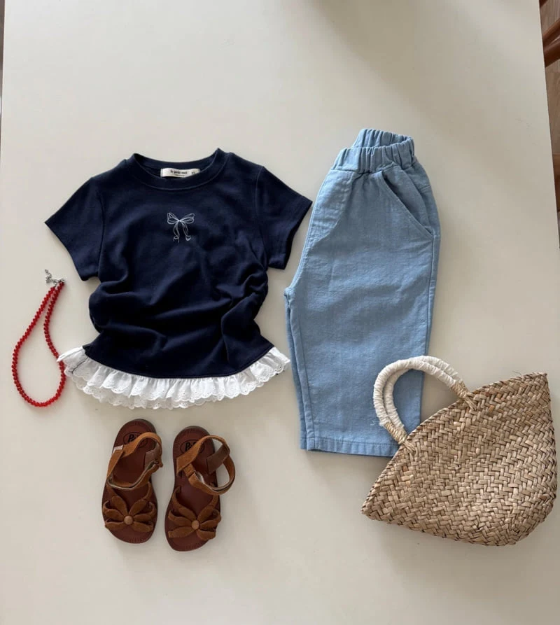 Le petitmot - Korean Children Fashion - #minifashionista - Ribbon Shirring Tee - 3