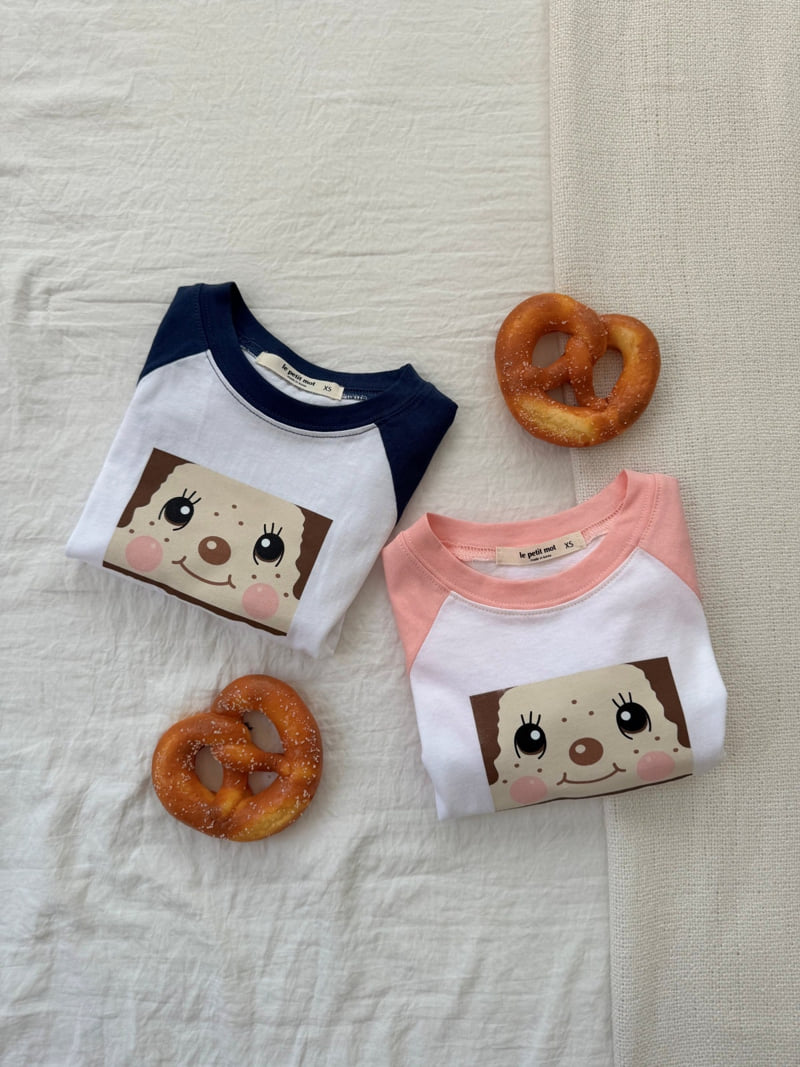 Le petitmot - Korean Children Fashion - #prettylittlegirls - Face Raglan Tee - 2