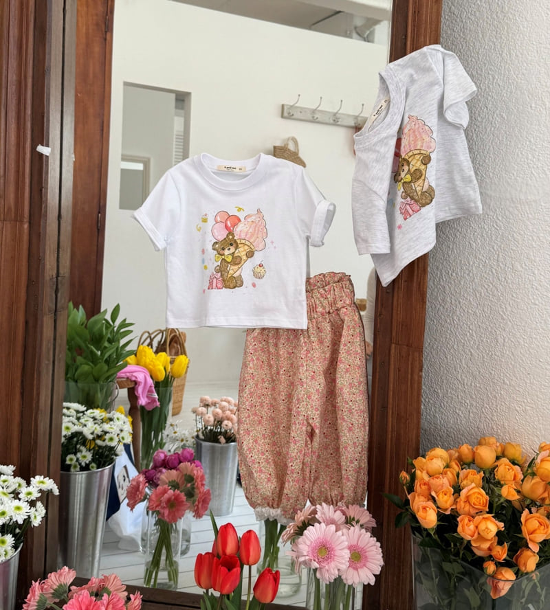 Le petitmot - Korean Children Fashion - #toddlerclothing - Ice Cream Bear Tee - 9