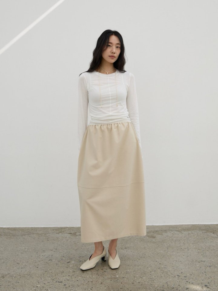 Lenoii - Korean Women Fashion - #momslook - Barrel Banding Skirt - 9