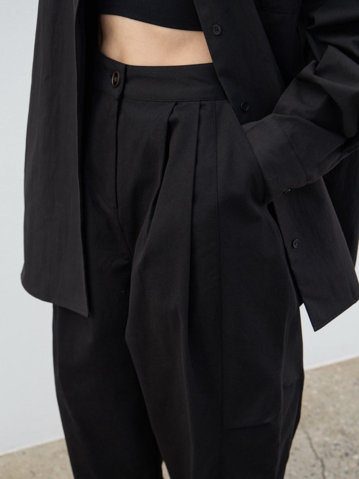 Lenoii - Korean Women Fashion - #momslook - Cotton Wide Curve Pants - 12