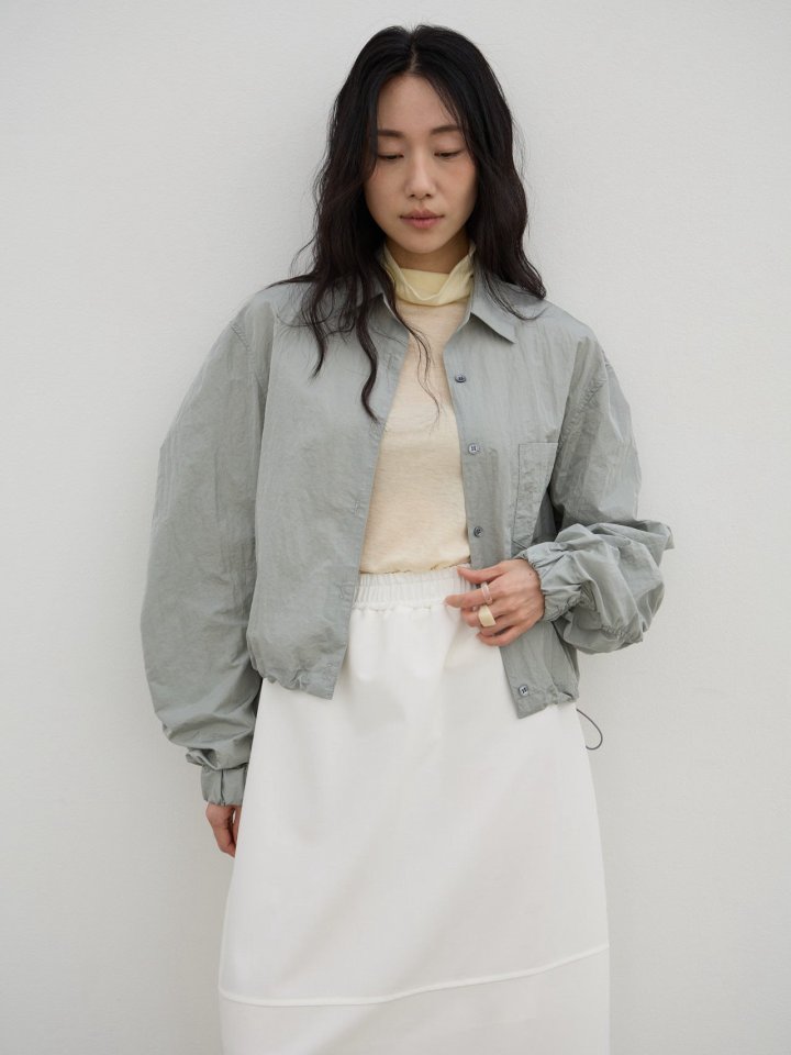 Lenoii - Korean Women Fashion - #momslook - Curve Bomber Jumper Shirt - 3