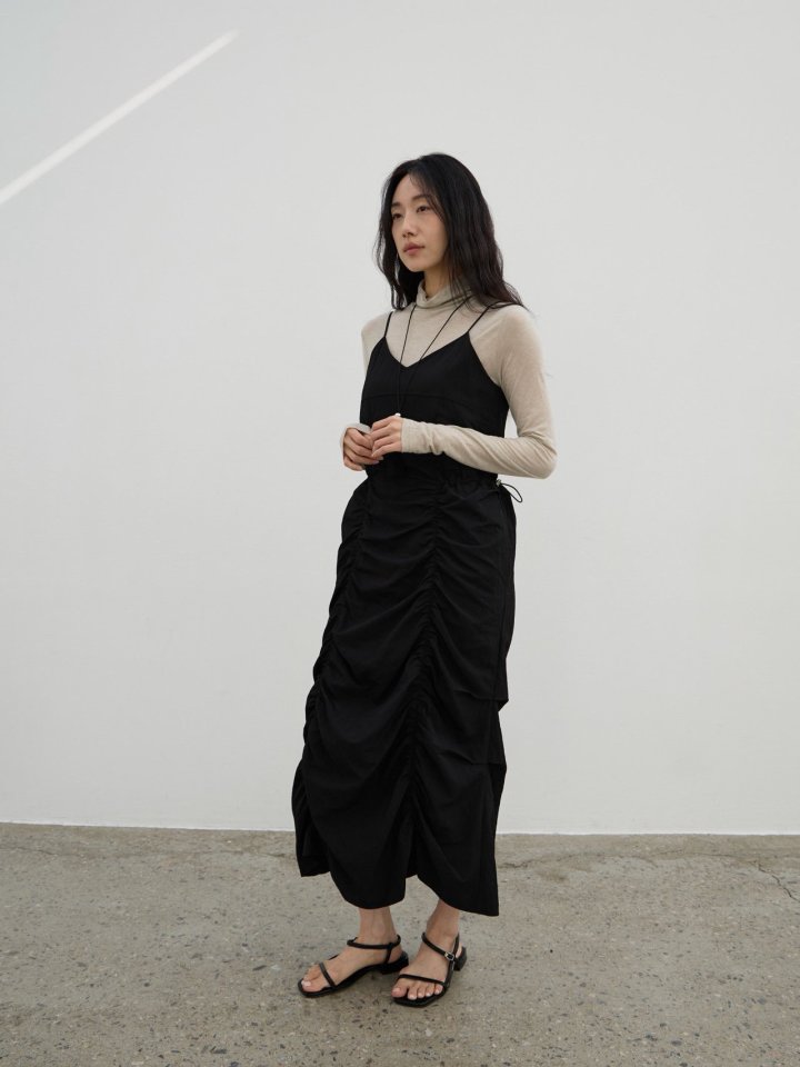 Lenoii - Korean Women Fashion - #momslook - Berk Shirring One-piece - 2