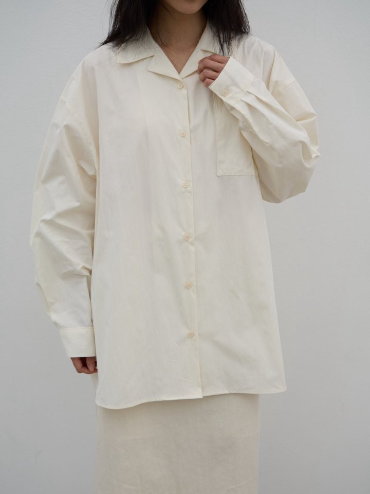 Lenoii - Korean Women Fashion - #momslook - Butter Oversized Shirt Jacket - 2