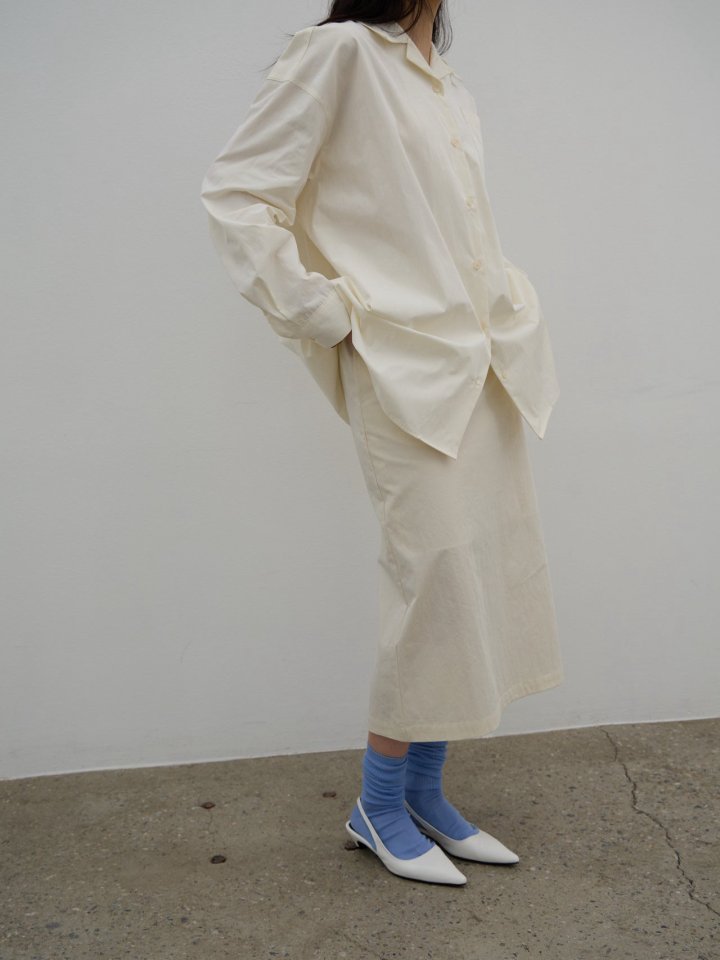 Lenoii - Korean Women Fashion - #womensfashion - Butter Oversized Shirt Jacket - 4