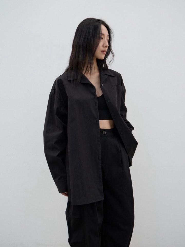 Lenoii - Korean Women Fashion - #momslook - Butter Oversized Shirt Jacket - 8
