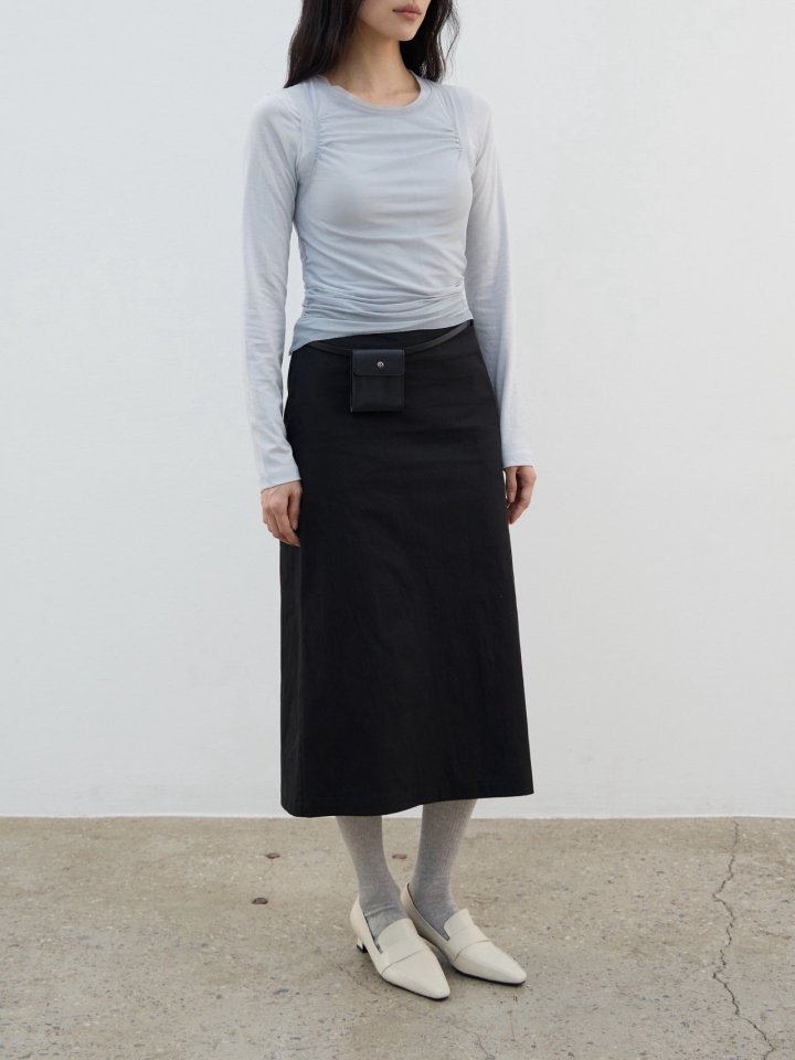 Lenoii - Korean Women Fashion - #momslook - Butter Cotton Midi Skirt - 9