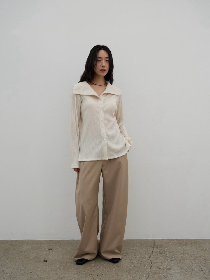 Lenoii - Korean Women Fashion - #shopsmall - Pleated Button Blouse Cardigan - 4