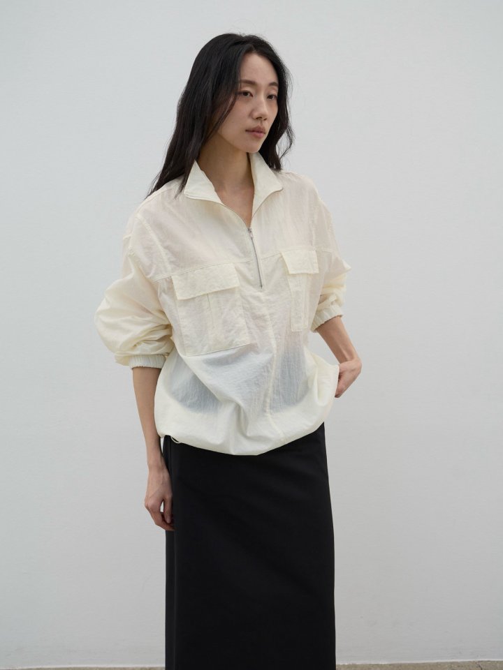 Lenoii - Korean Women Fashion - #thelittlethings - Loader High Neck Windbreaker Anorak Jumper