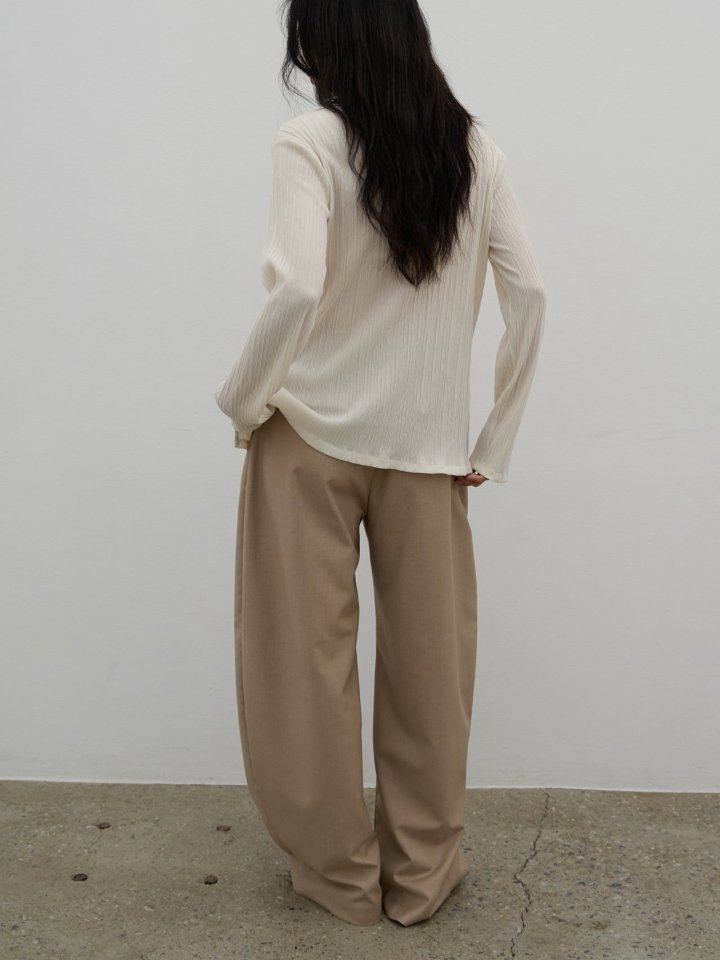 Lenoii - Korean Women Fashion - #thelittlethings - Pleated Button Blouse Cardigan - 5