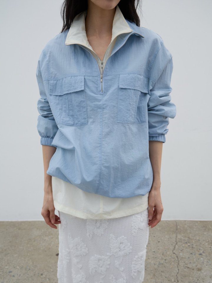 Lenoii - Korean Women Fashion - #womensfashion - Loader High Neck Windbreaker Anorak Jumper - 11