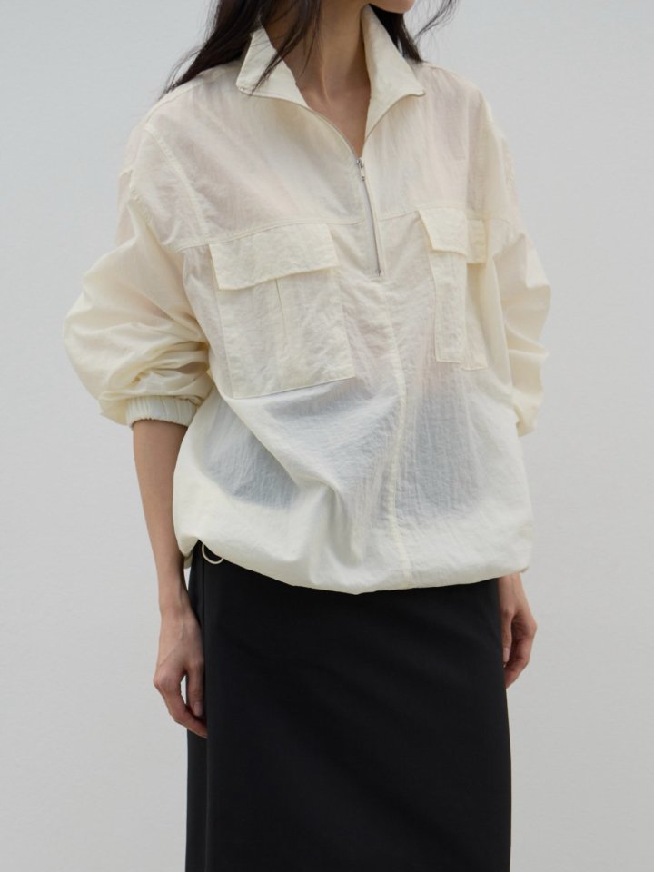 Lenoii - Korean Women Fashion - #womensfashion - Loader High Neck Windbreaker Anorak Jumper - 5