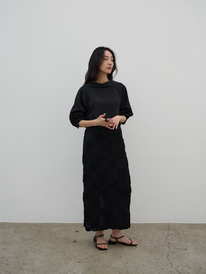 Lenoii - Korean Women Fashion - #momslook - Crochet Lace Maxi Long Skirt - 4