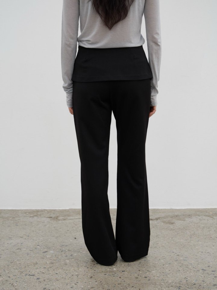 Lenoii - Korean Women Fashion - #womensfashion - Semi Slim Wrap Slacks Pants - 7