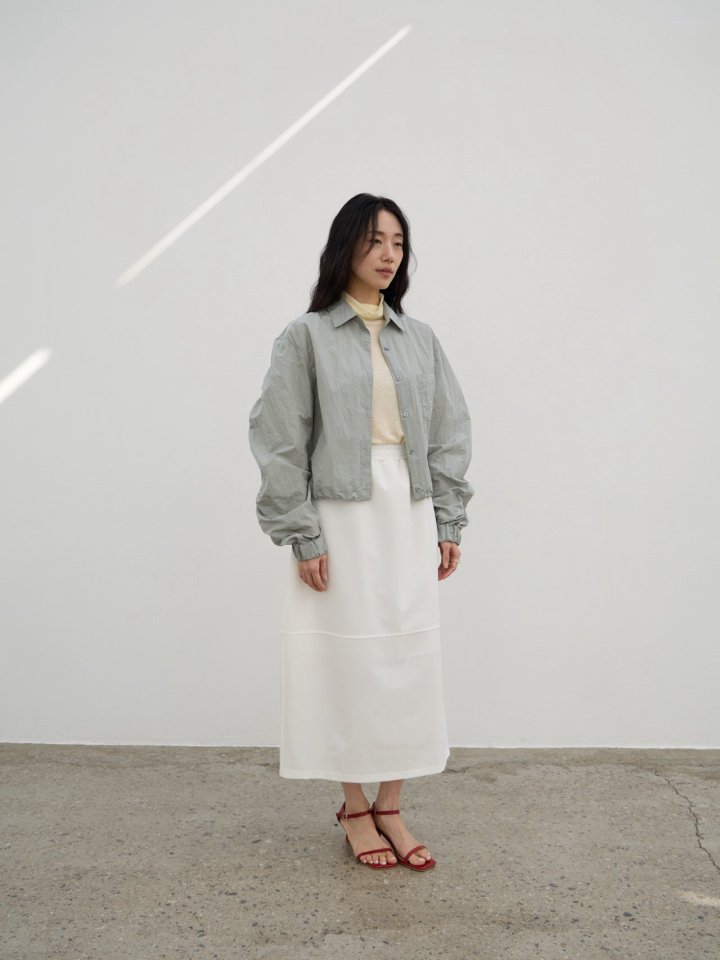 Lenoii - Korean Women Fashion - #momslook - Curve Bomber Jumper Shirt - 4