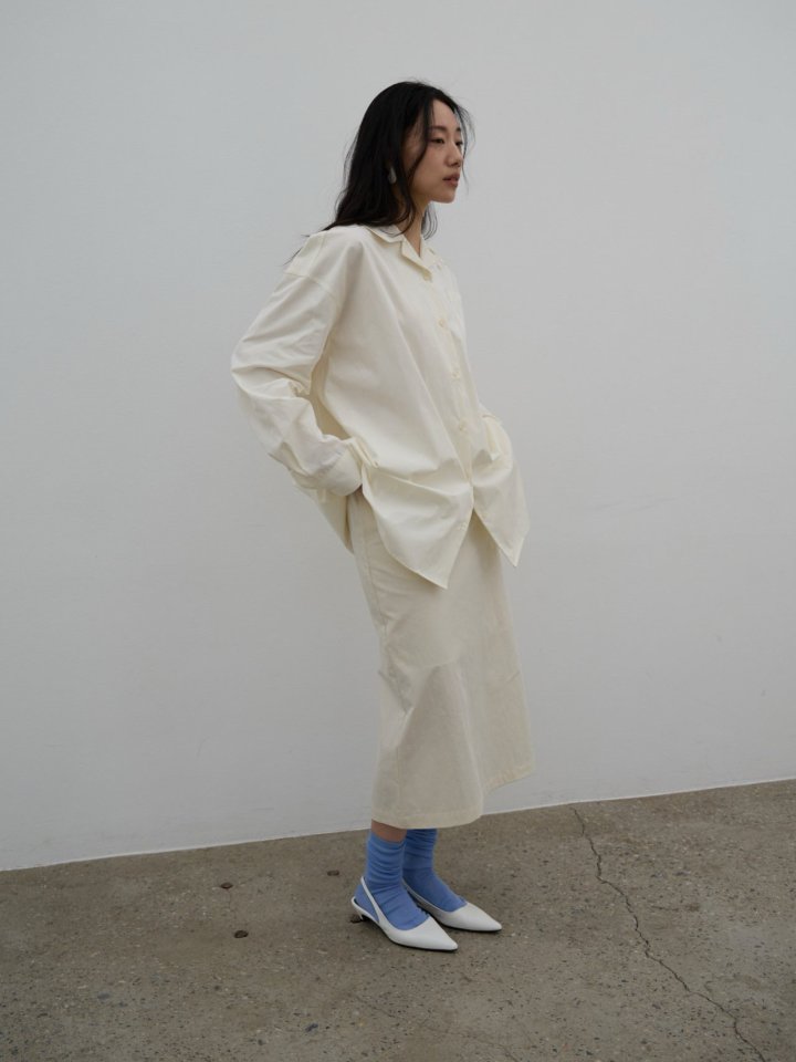 Lenoii - Korean Women Fashion - #womensfashion - Butter Oversized Shirt Jacket - 3