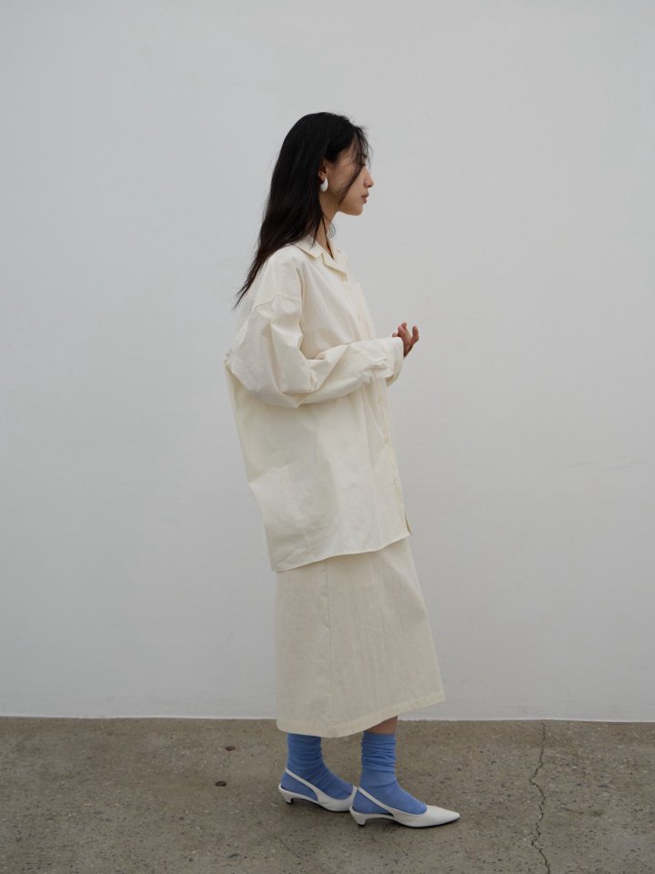 Lenoii - Korean Women Fashion - #womensfashion - Butter Oversized Shirt Jacket - 7