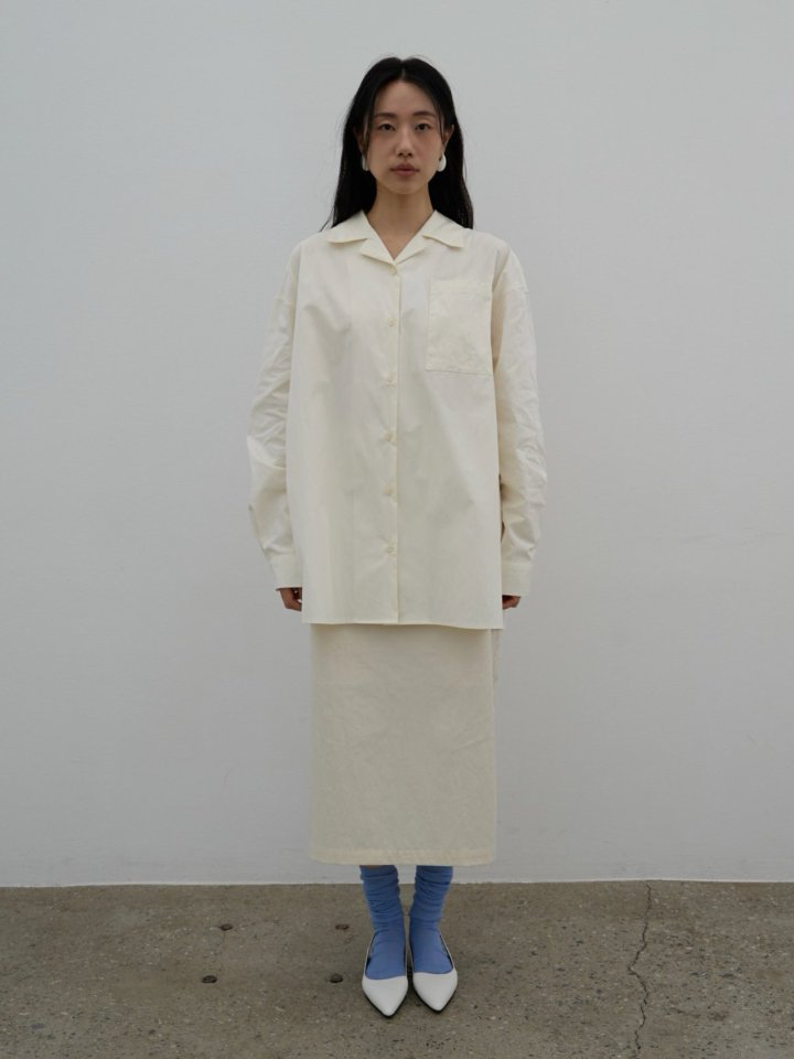 Lenoii - Korean Women Fashion - #momslook - Butter Cotton Midi Skirt - 4
