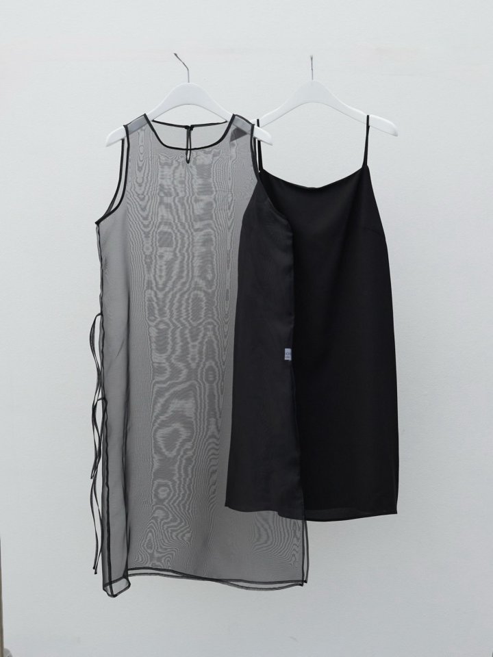 Lenoii - Korean Women Fashion - #womensfashion - Amour Organza Slip Set One-piece - 12