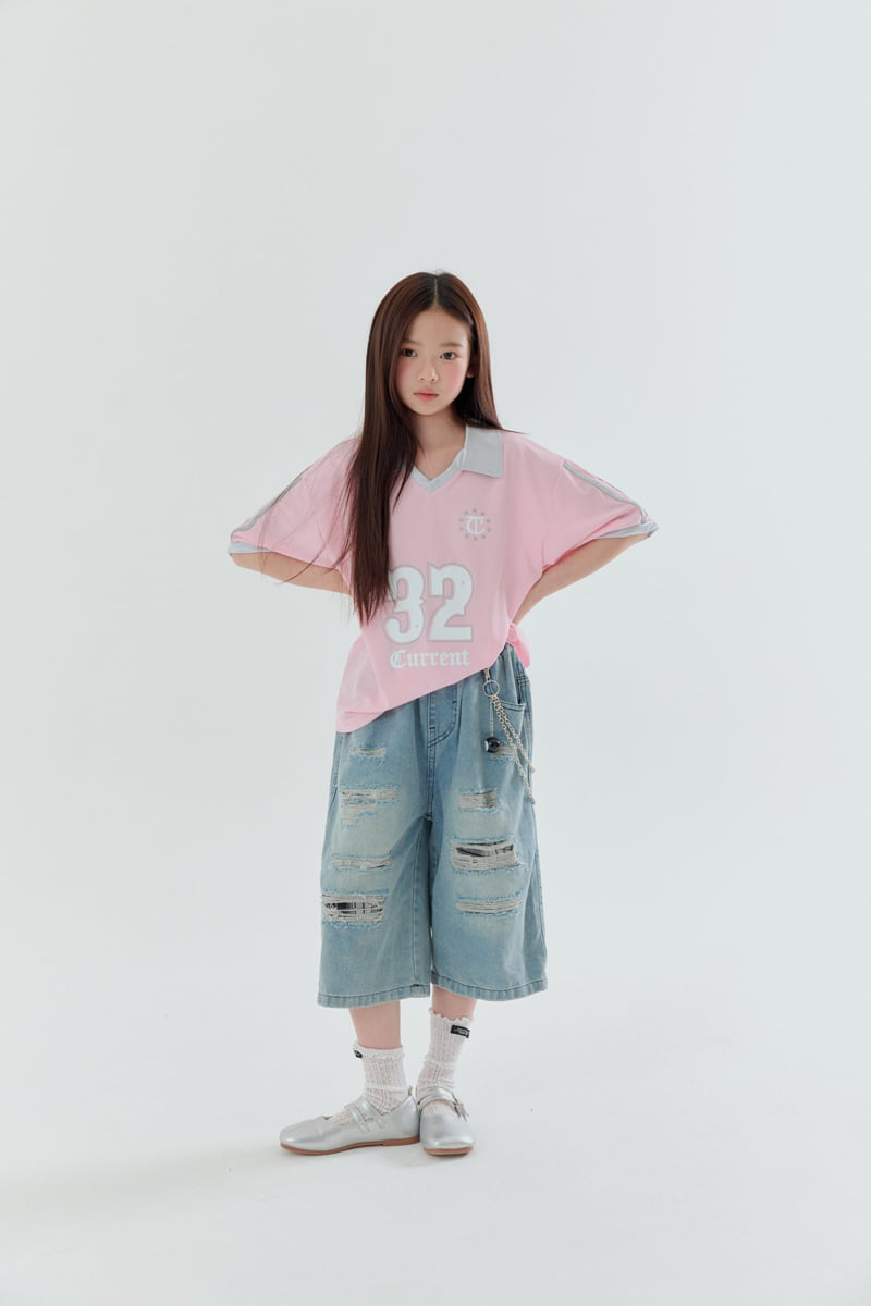 Lilas - Korean Children Fashion - #kidzfashiontrend - Chain Bermuda Pants - 4