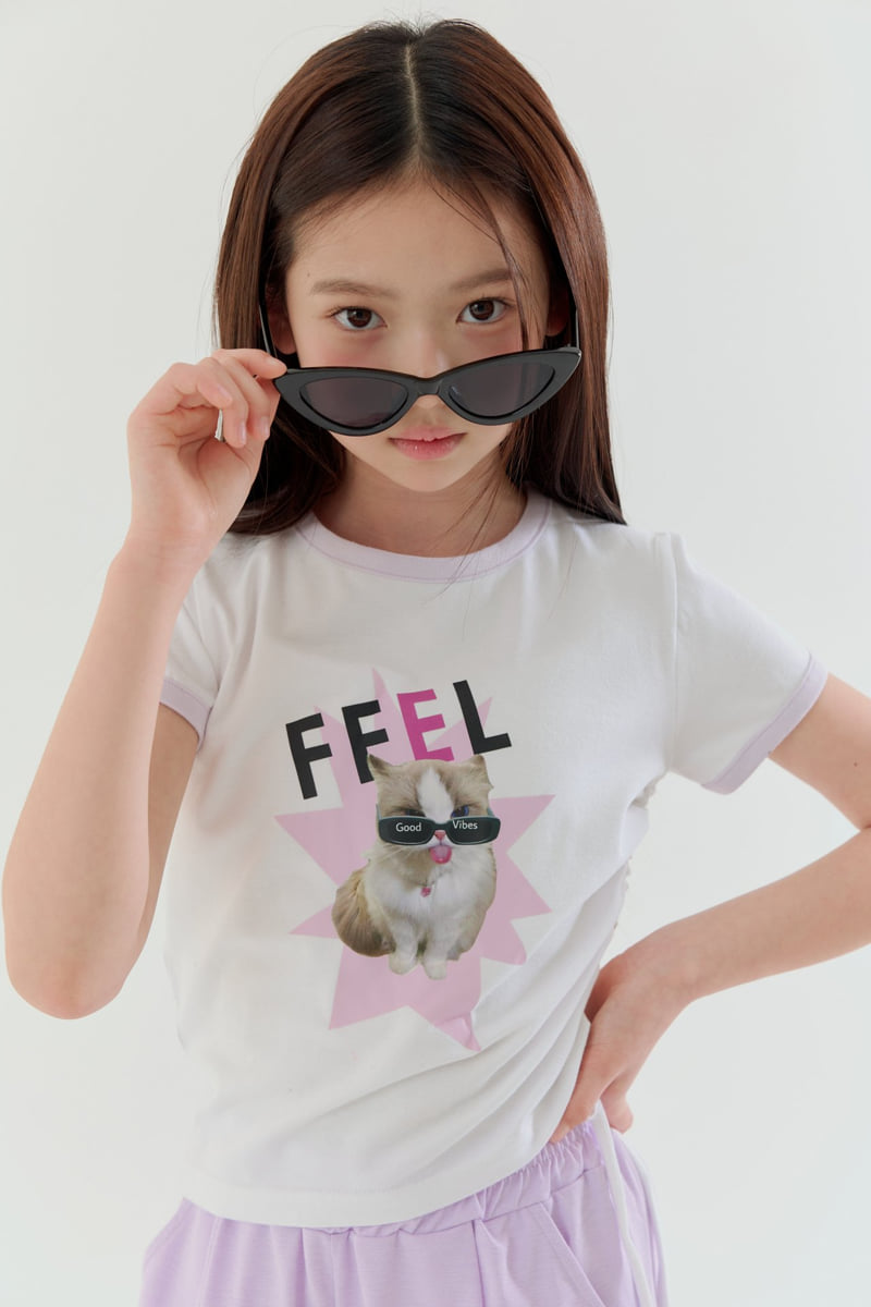 Lilas - Korean Children Fashion - #Kfashion4kids - Favorite Cat Tee - 2