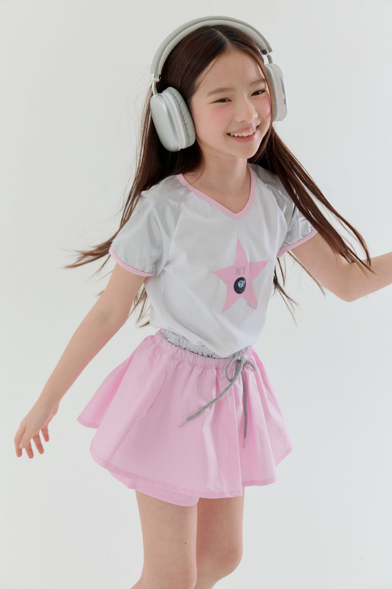 Lilas - Korean Children Fashion - #Kfashion4kids - New York Star Print Tee