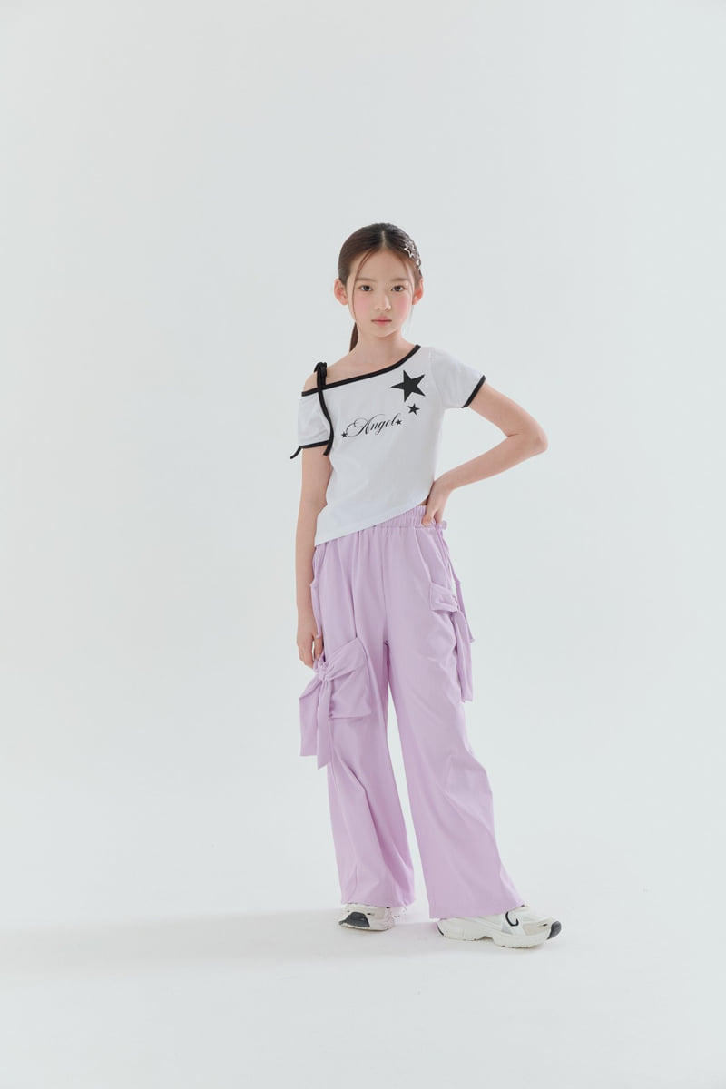 Lilas - Korean Children Fashion - #childofig - Duet Ribbon Wide Pants - 5