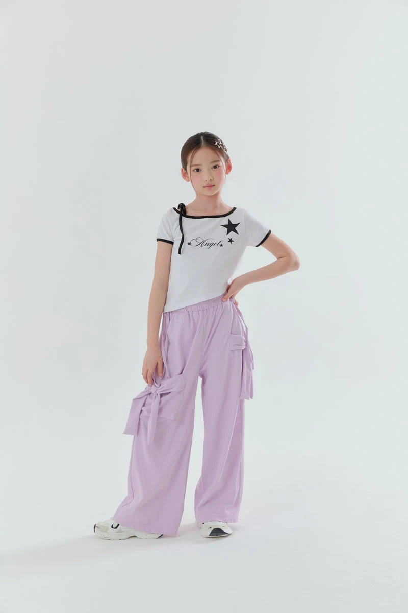 Lilas - Korean Children Fashion - #childofig - Duet Ribbon Wide Pants - 6