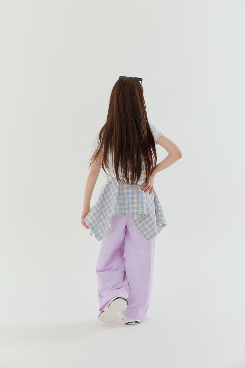 Lilas - Korean Children Fashion - #childofig - So Good Check Wrap - 3
