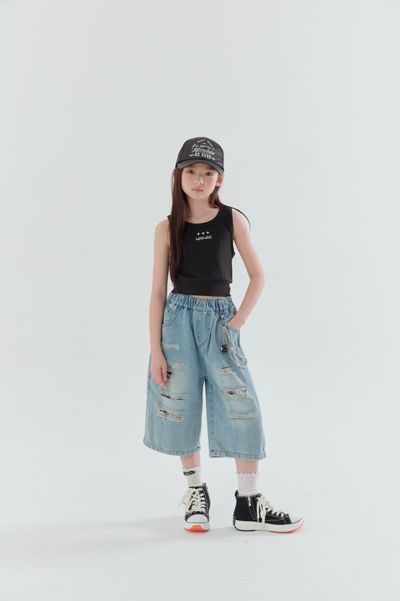 Lilas - Korean Children Fashion - #childofig - Chain Bermuda Pants - 12