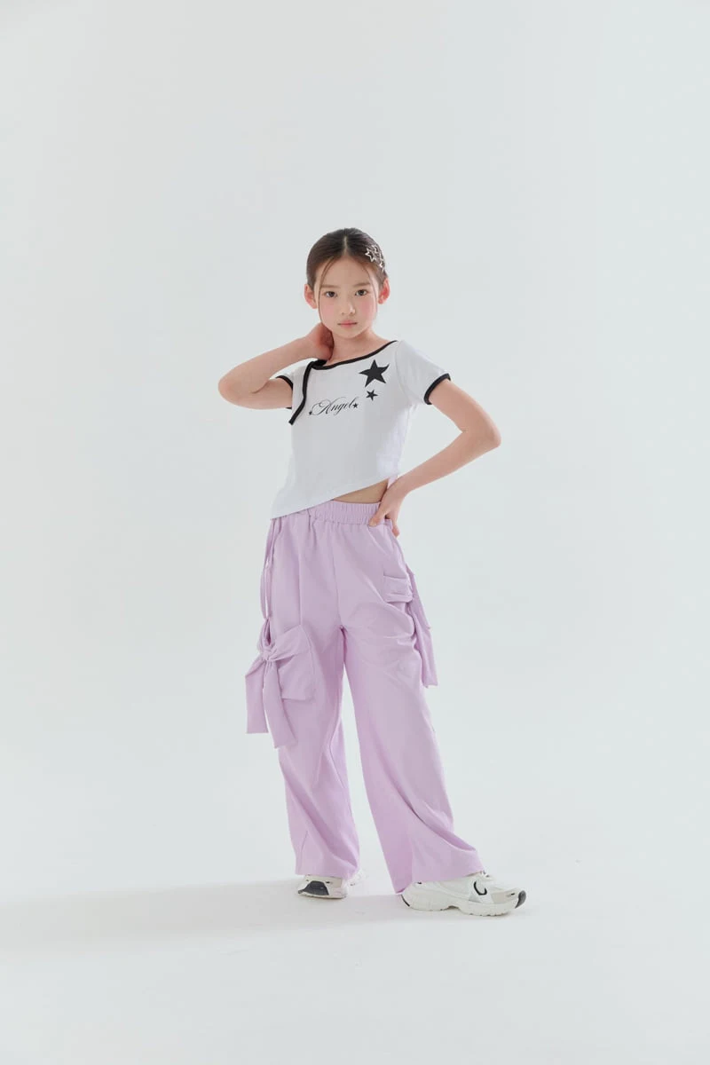 Lilas - Korean Children Fashion - #childrensboutique - Duet Ribbon Wide Pants - 7