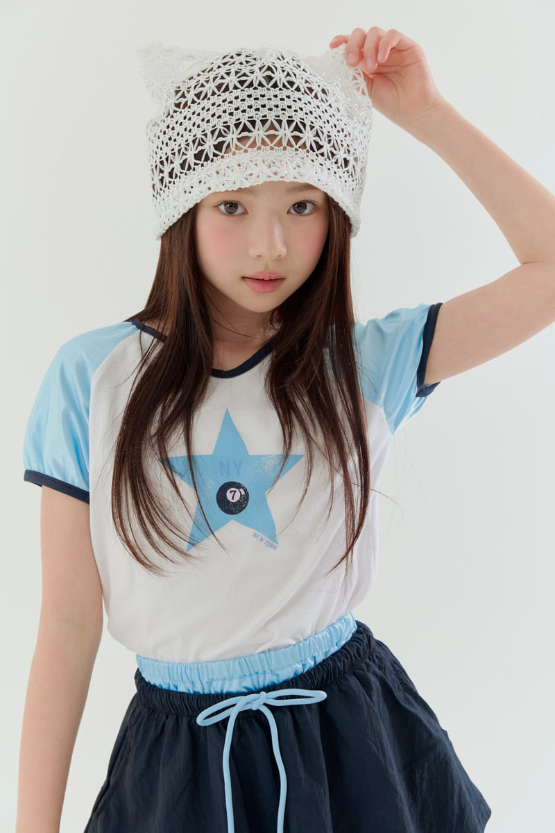 Lilas - Korean Children Fashion - #childrensboutique - New York Star Print Tee - 8