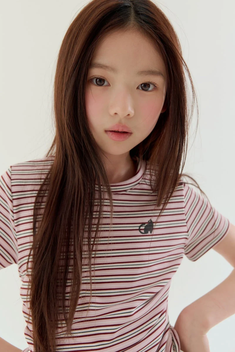 Lilas - Korean Children Fashion - #designkidswear - Kitty Shirring Tee - 2
