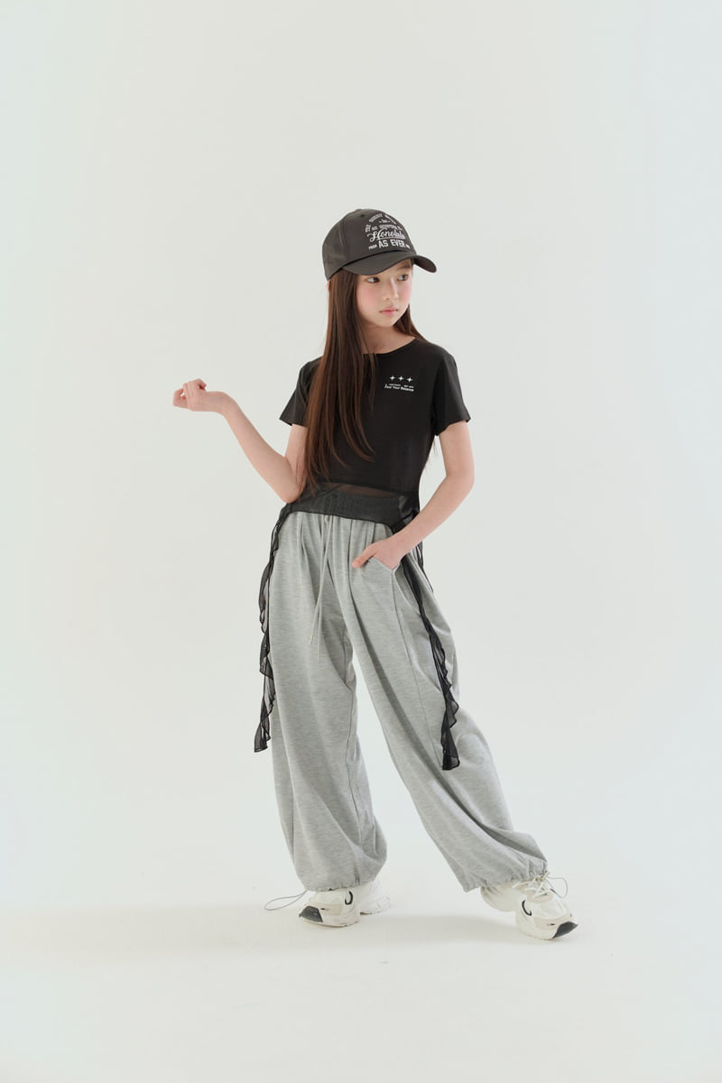 Lilas - Korean Children Fashion - #discoveringself - Hem Frill Tee - 5