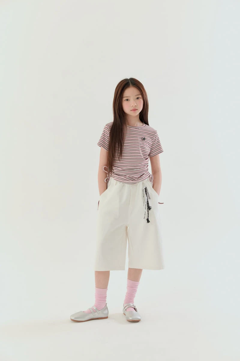 Lilas - Korean Children Fashion - #discoveringself - Kitty Shirring Tee - 3