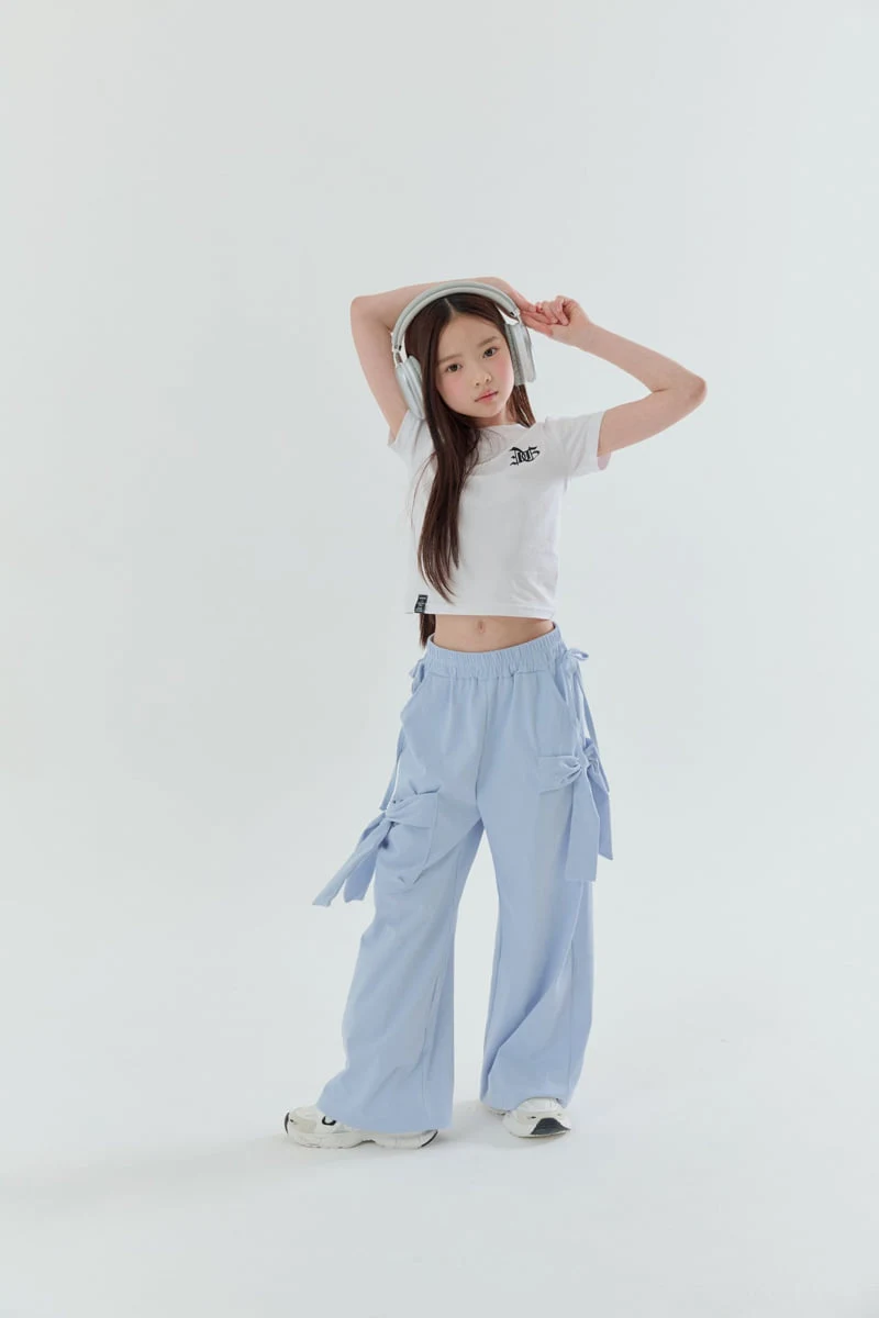 Lilas - Korean Children Fashion - #kidsshorts - Duet Ribbon Wide Pants - 11