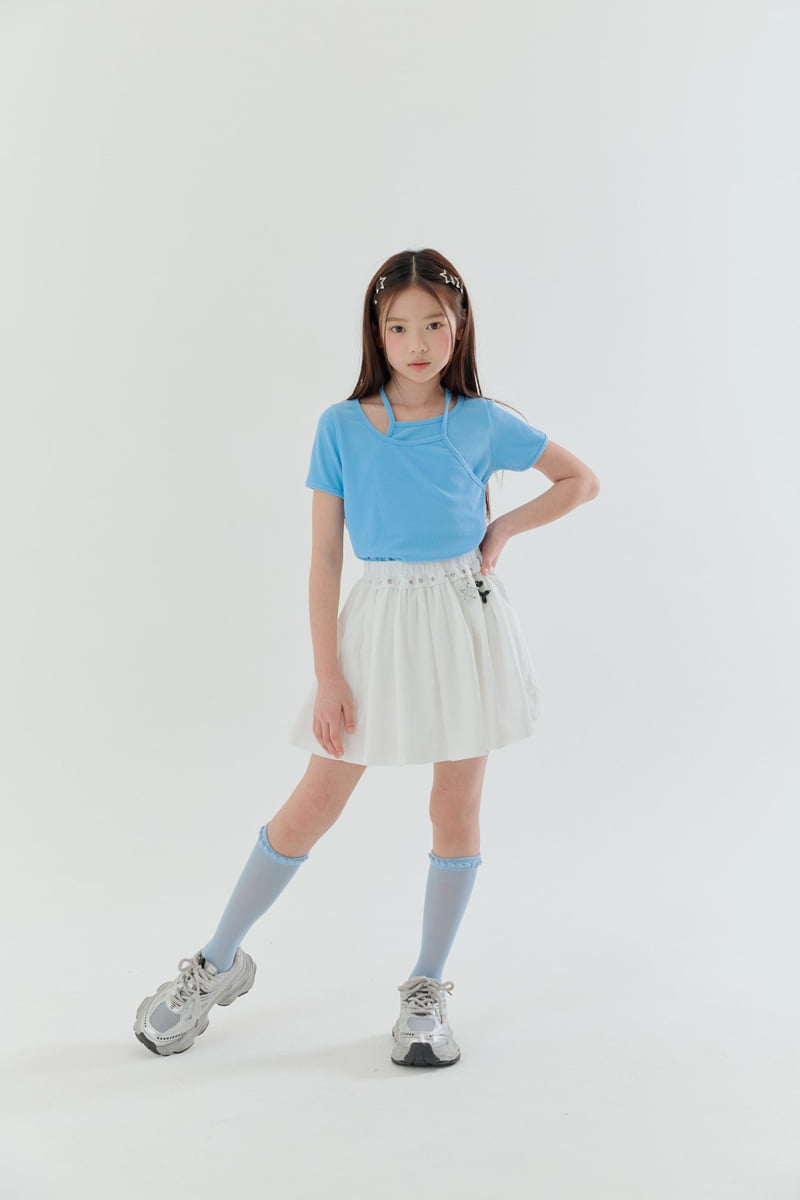 Lilas - Korean Children Fashion - #kidsshorts - Keyring Skirt - 2