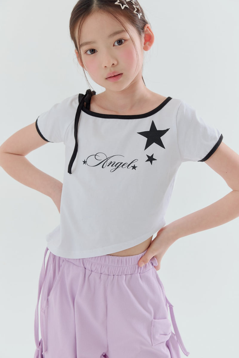 Lilas - Korean Children Fashion - #kidsshorts - Star Drop Tee - 7