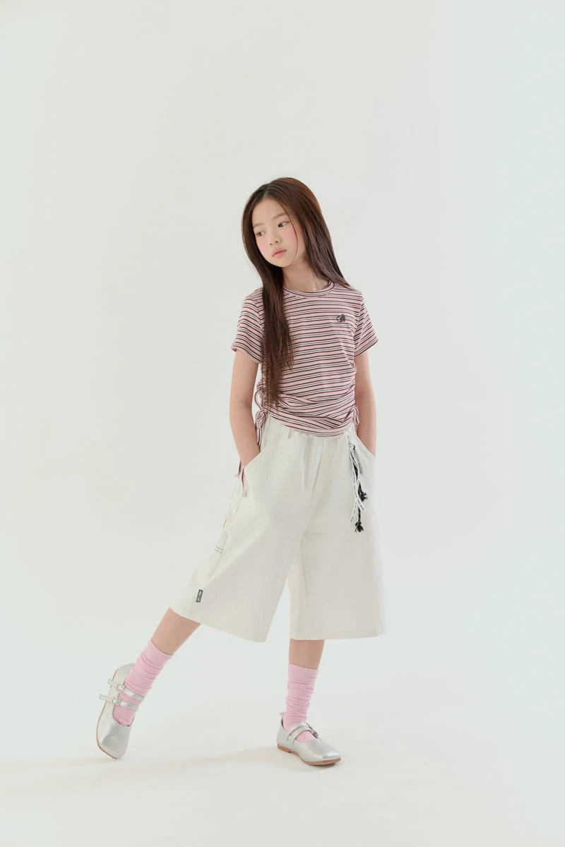 Lilas - Korean Children Fashion - #kidsshorts - Kitty Shirring Tee - 5