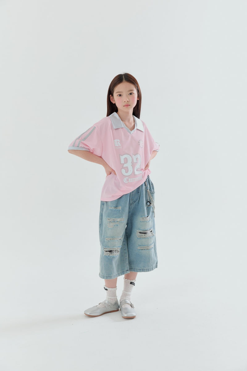 Lilas - Korean Children Fashion - #kidzfashiontrend - Chain Bermuda Pants - 3