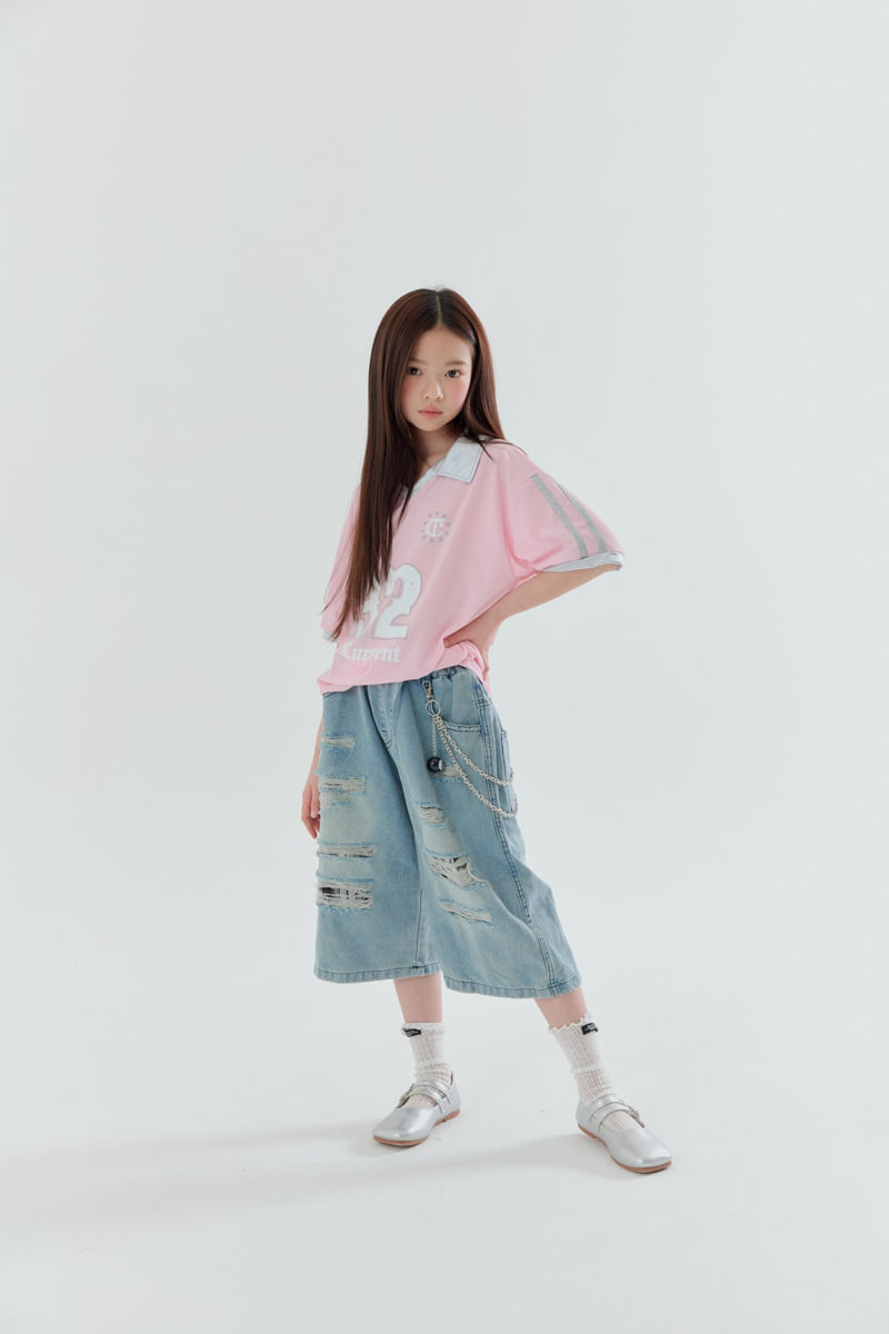 Lilas - Korean Children Fashion - #littlefashionista - Chain Bermuda Pants - 5